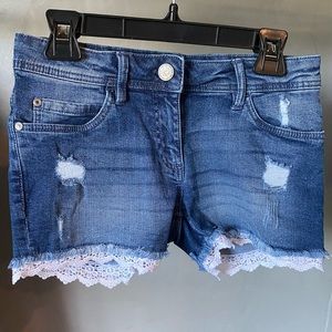 Denim shorts